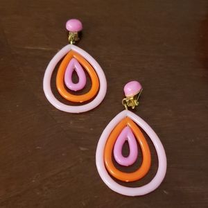 True vintage mod clip earrings